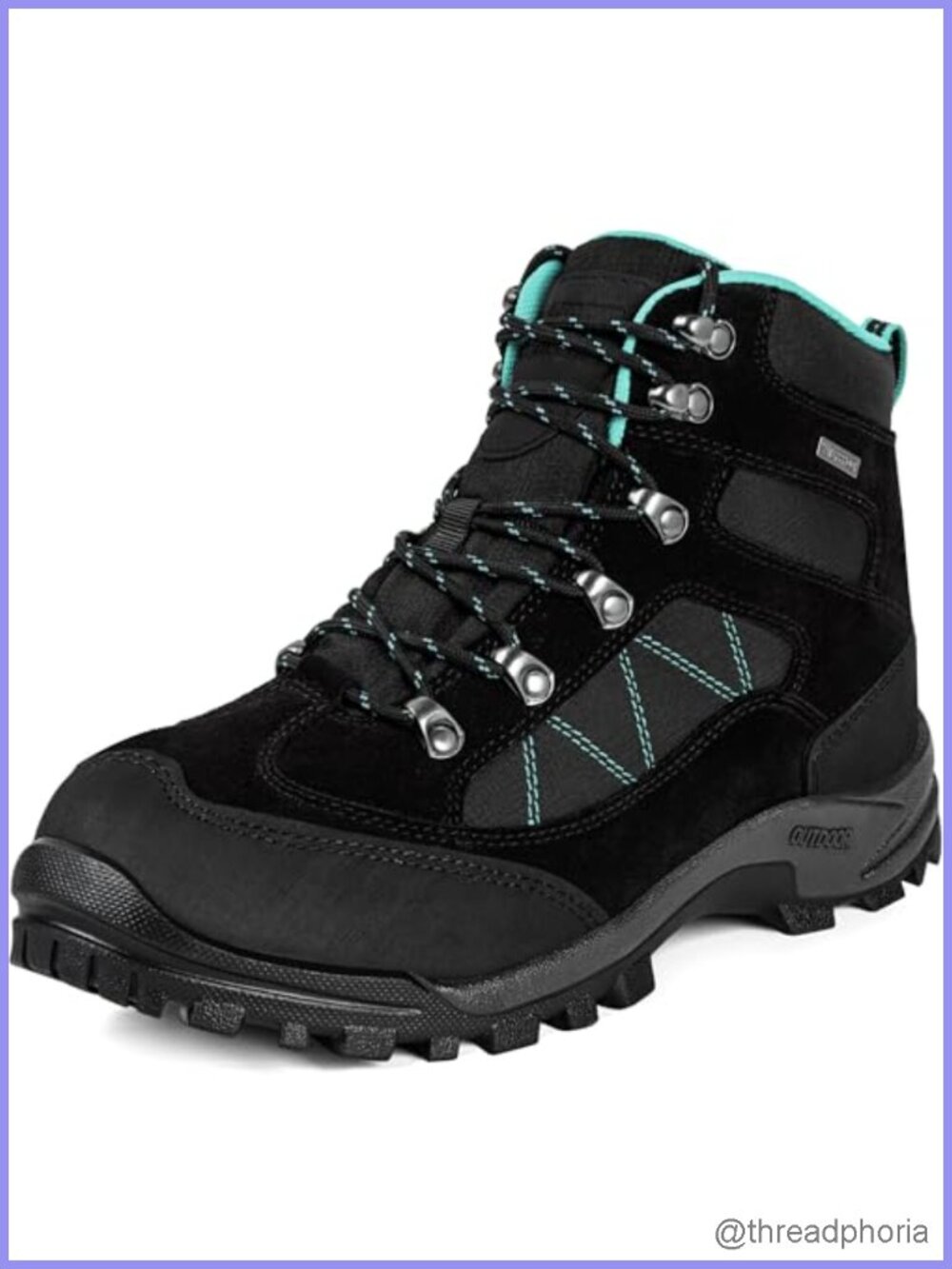 Waterproof Hiking Boots Suede Ankle Support Backpacking Outdoor